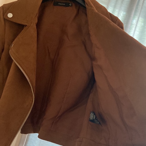 Aritzia Tallula Faux Suede Motorcycle Jacket Size XS - Picture 8 of 9